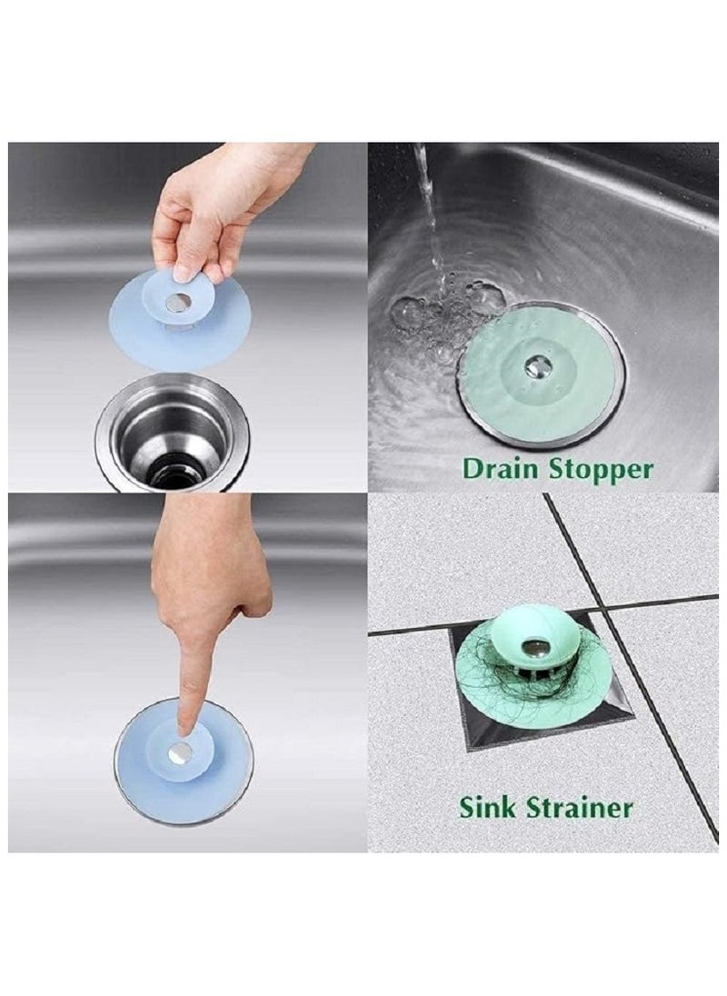 2 in 1 silicone sink drain cover