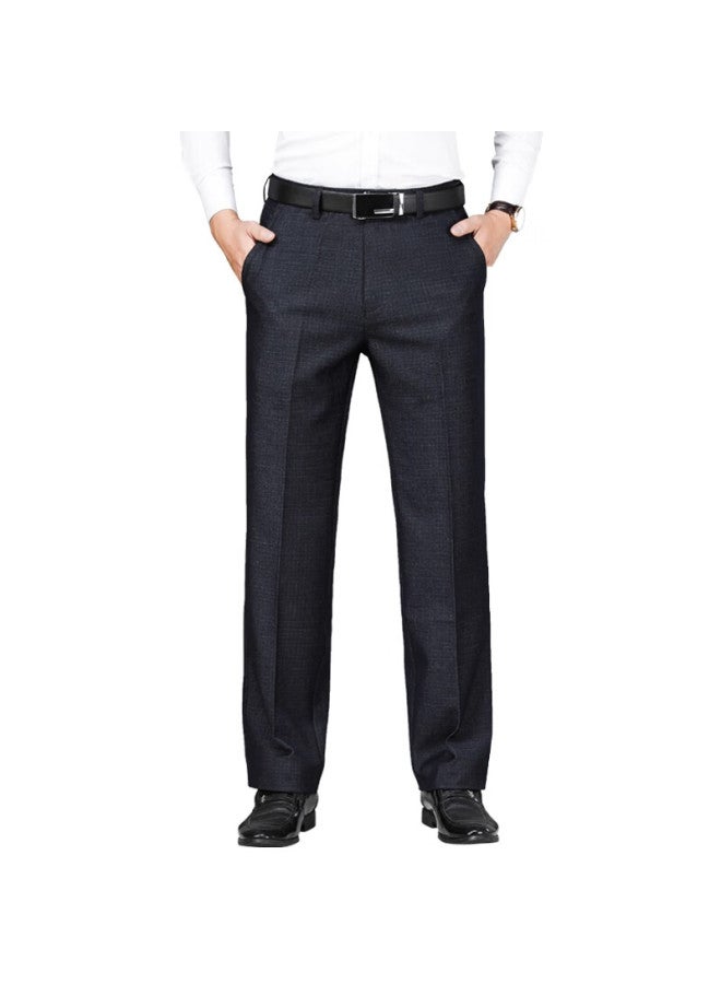 Romon Men's Casual Pants Spring And Autumn New Men's Dress Pants Middle-aged And Elderly Black Regular Fit 31 - Image 3
