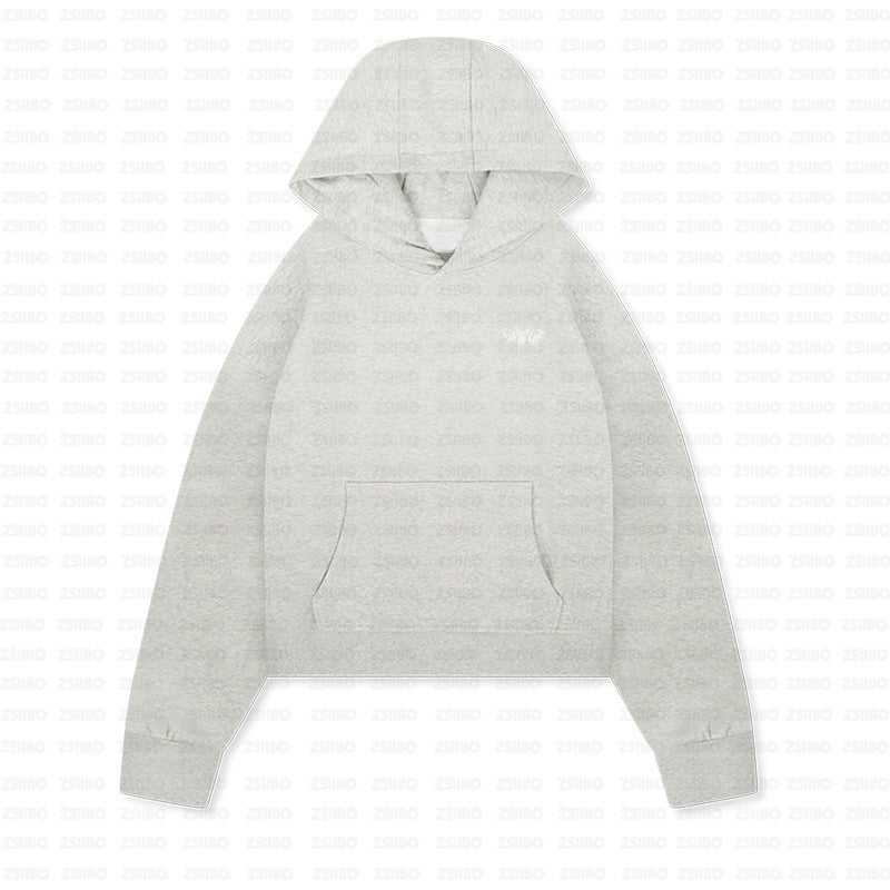 European and American Fashion Simple Loose All-match Hoodie Sweatshirt Pullover Distinctive Embroidered Mens and Womens Pullover Sweater Pants Pink Trousers - Image 4