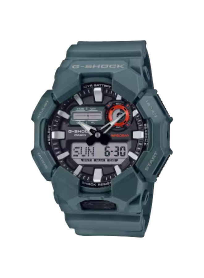 CASIO Resin Analog+Digital Wrist Watch GA-010-2ADR - Image 1