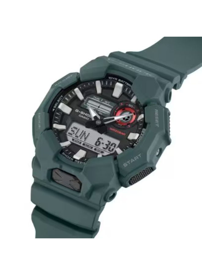 CASIO Resin Analog+Digital Wrist Watch GA-010-2ADR - Image 3