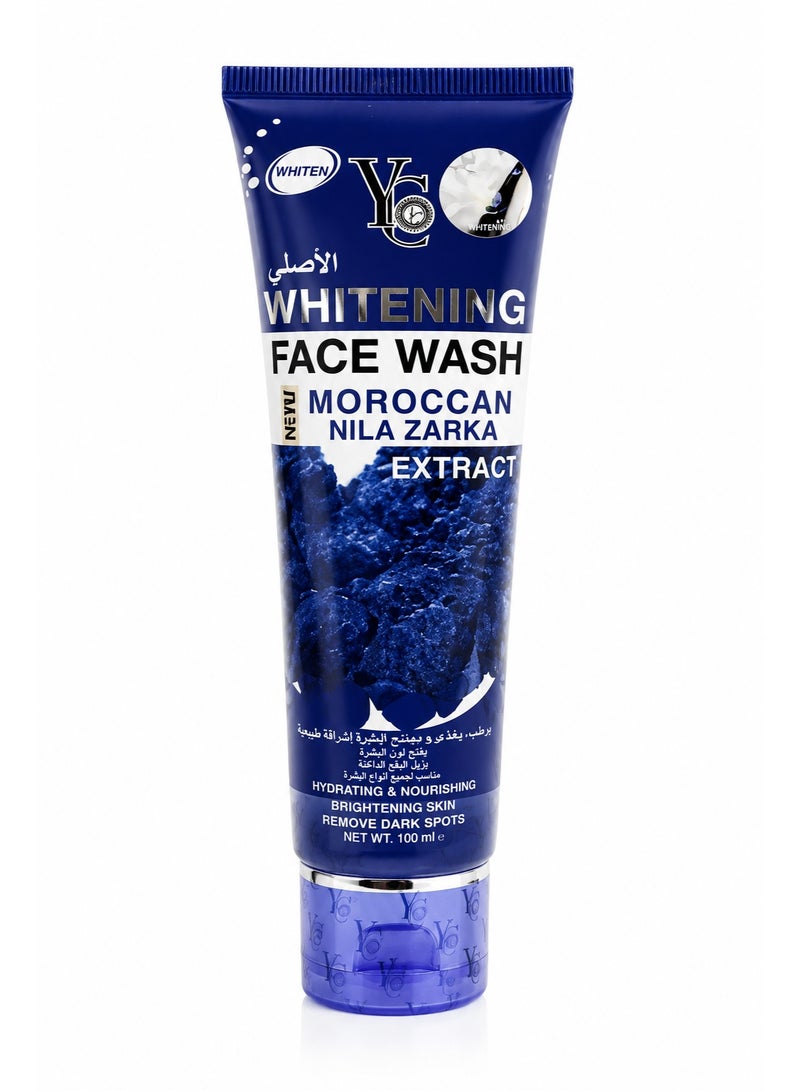 YC Whitening Face Wash with Moroccan Nila Zarka Extract, 100ml - Image 1
