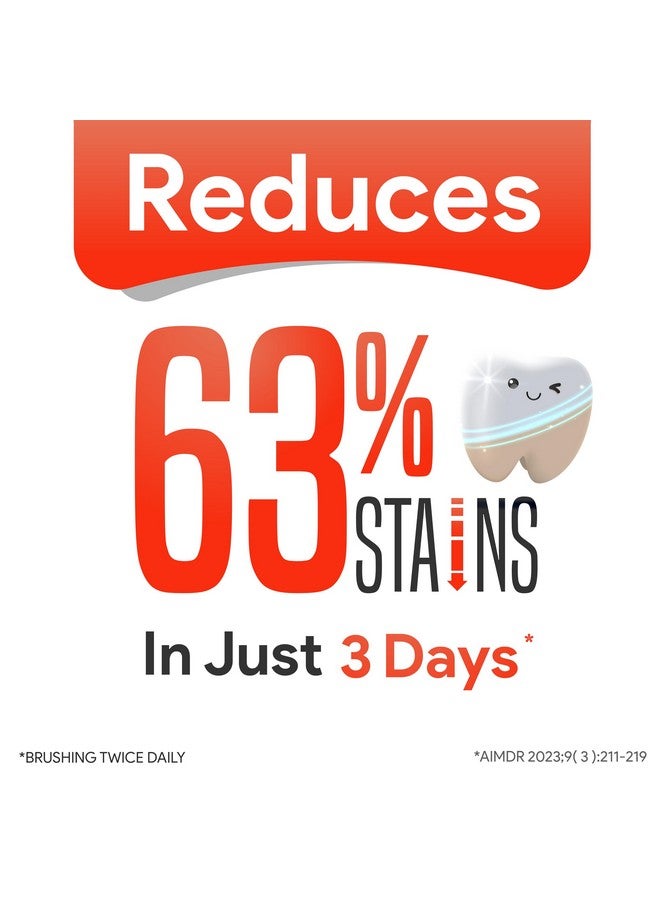 DENTE91 Anti-Stain Expert Toothpaste For Stain Removal & Teeth Whitening | Protects Against Dental Caries & Strengthens Enamel | Reduces 63% Stains In Just 3 Days | 140G (2 X 70G)  - Image 5