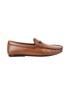 Mochi Mochi Mens Leather Tan Loafers (Size (7 UK (41 EU))  - Image 3