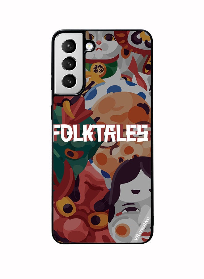VR CREATIVE Protective Case Cover For Samsung Galaxy S22 Plus 5G Japanesse Folk Tales Design Multicolour - Image 1