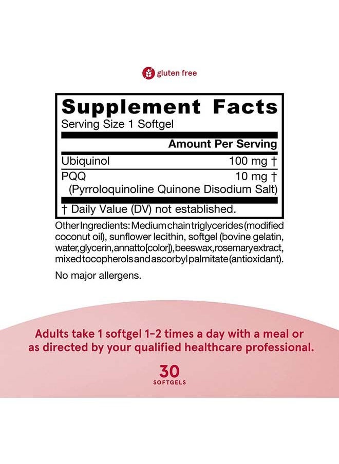 Qh Absorb + Pqq 30 Softgels