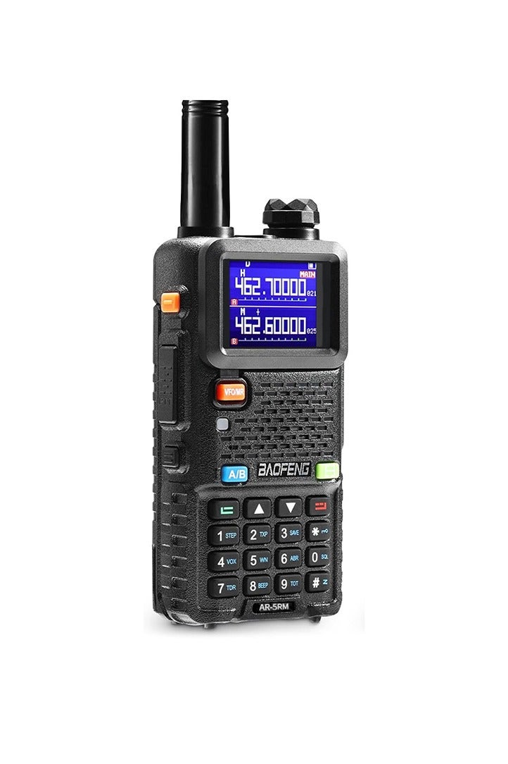 باوفينج مجموعة أجهزة إرسال واستقبال FM AR-5RM الفاخرة، أجهزة راديو FM ثنائية الاتجاه طويلة المدى ثنائية النطاق محمولة باليد مزودة بشاحن USB C  - Image 1