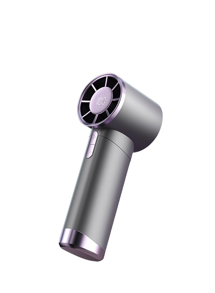 Handheld Mini Fan Battery Operated Small Personal Portable Fan Speed Adjustable USB Rechargeable Fan for Kids Girls Women Men Home Office Indoor Outdoor Travelling, Purple - Image 1