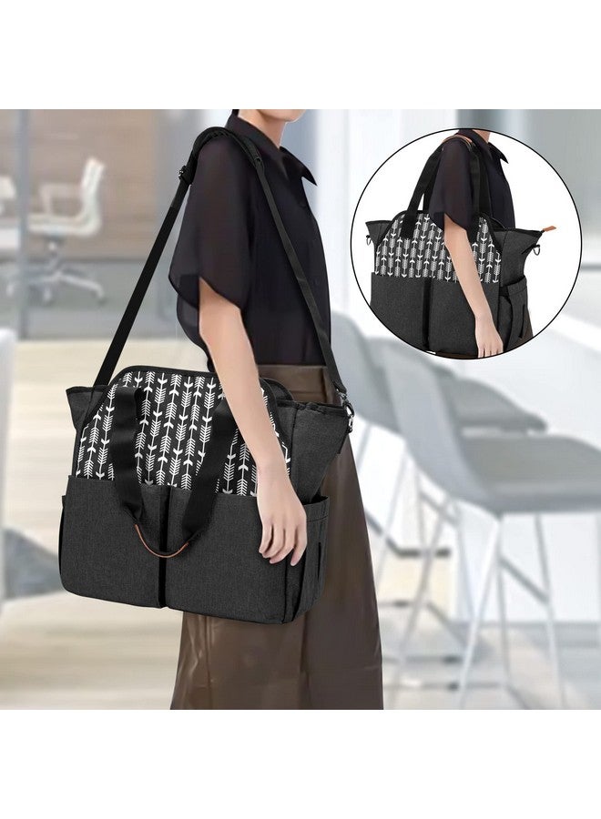 CURMIO CURMIO Breast Pump Tote Bag Compatible for Spectra S1, S2 and Medela, Pumping Bag with Laptop Pocket for Working Moms, Black (Patented Design) - Image 4