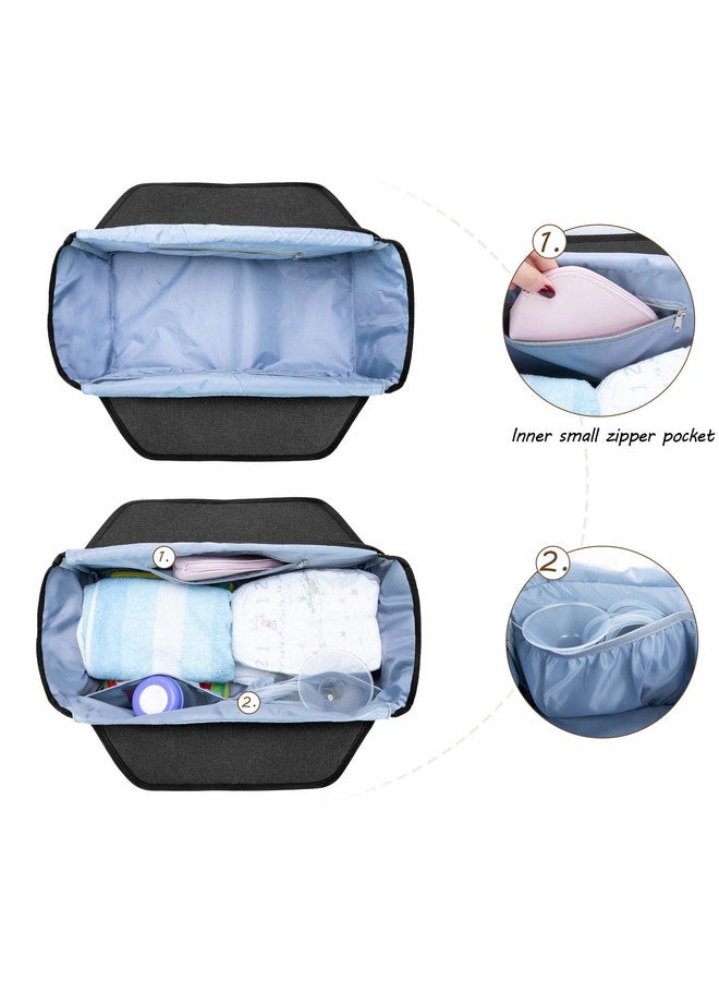 CURMIO CURMIO Breast Pump Tote Bag Compatible for Spectra S1, S2 and Medela, Pumping Bag with Laptop Pocket for Working Moms, Black (Patented Design) - Image 3