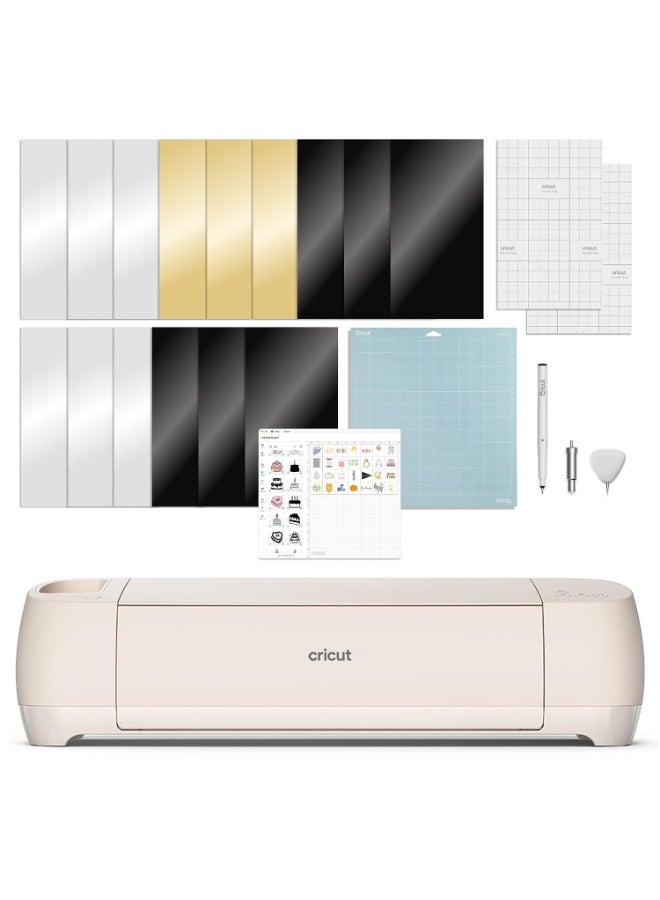 كريكيت Cricut Explore 4 - آلة قص ذكية (لون Seashell) | باقة محتوى رقمي - تتضمن 30 صورة في تطبيق Design Space - Image 1
