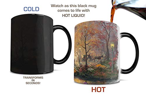 Morphing Mugs Thomas Kinkade - Central Park in the Fall - One 11 oz Color Changing Heat Sensitive Ceramic Mug – Image Revealed When HOT Liquid Is Added! MMUG042 - Image 3
