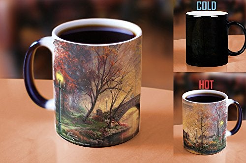 Morphing Mugs Thomas Kinkade - Central Park in the Fall - One 11 oz Color Changing Heat Sensitive Ceramic Mug – Image Revealed When HOT Liquid Is Added! MMUG042 - Image 2