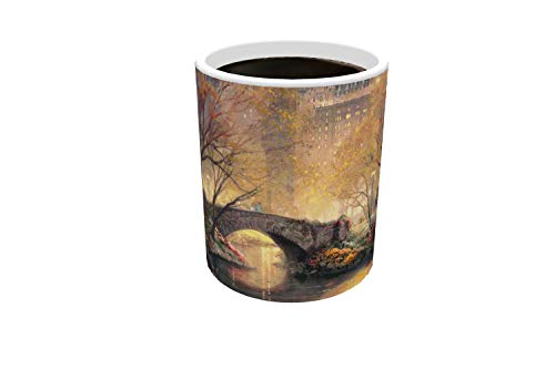 Morphing Mugs Thomas Kinkade - Central Park in the Fall - One 11 oz Color Changing Heat Sensitive Ceramic Mug – Image Revealed When HOT Liquid Is Added! MMUG042 - Image 5