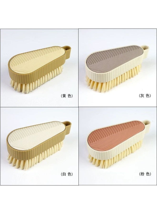 Multi-purpose manual cleaning brush with dense bristles – for washing carpets, shoes, and clothes - Image 2