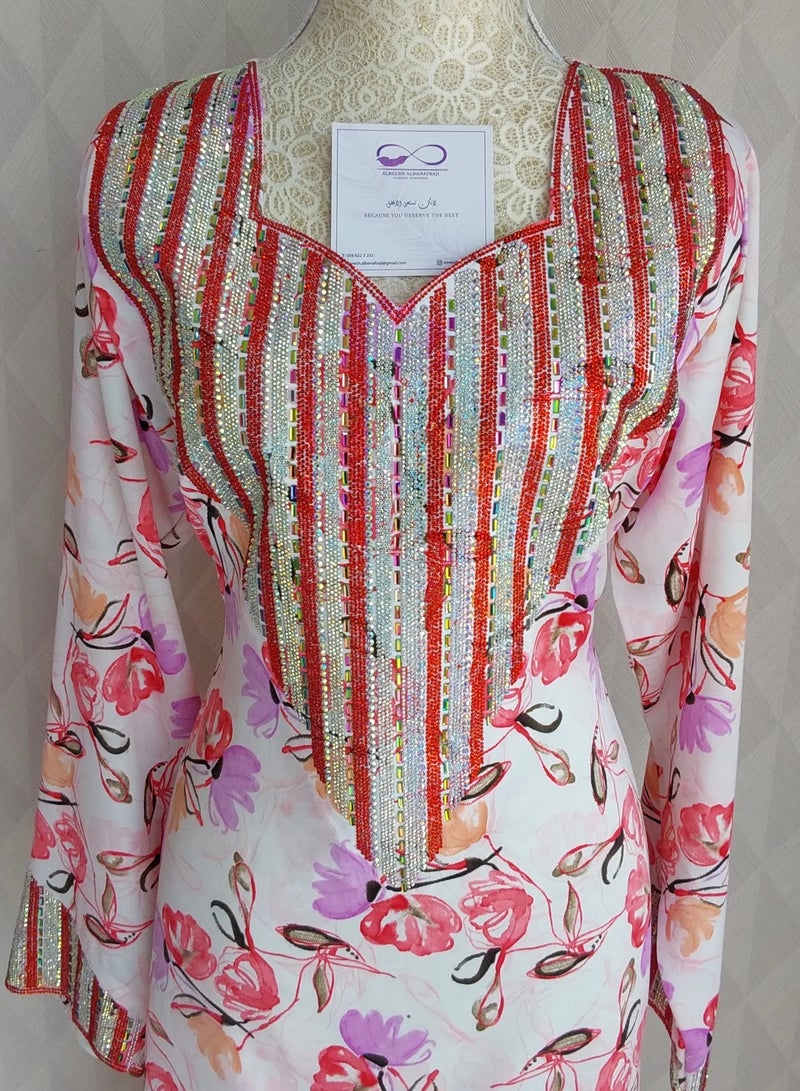 الريش البنفسجي  ALREESH  25 MUKHAWER GULF EMBROIDERY WITH HIS OWN HANDS READY-MADE - Image 2