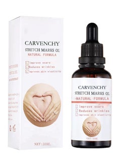 CARVENCHY Stretch Marks Essential Oil, 100% Pure Natural Plant Extracts 30ml, Improves Scars and Stretch Marks, Even Skin Tone,Natural Formulation  - Image 1