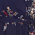 MELA LONDON Floral Ruffle Wrap Dress