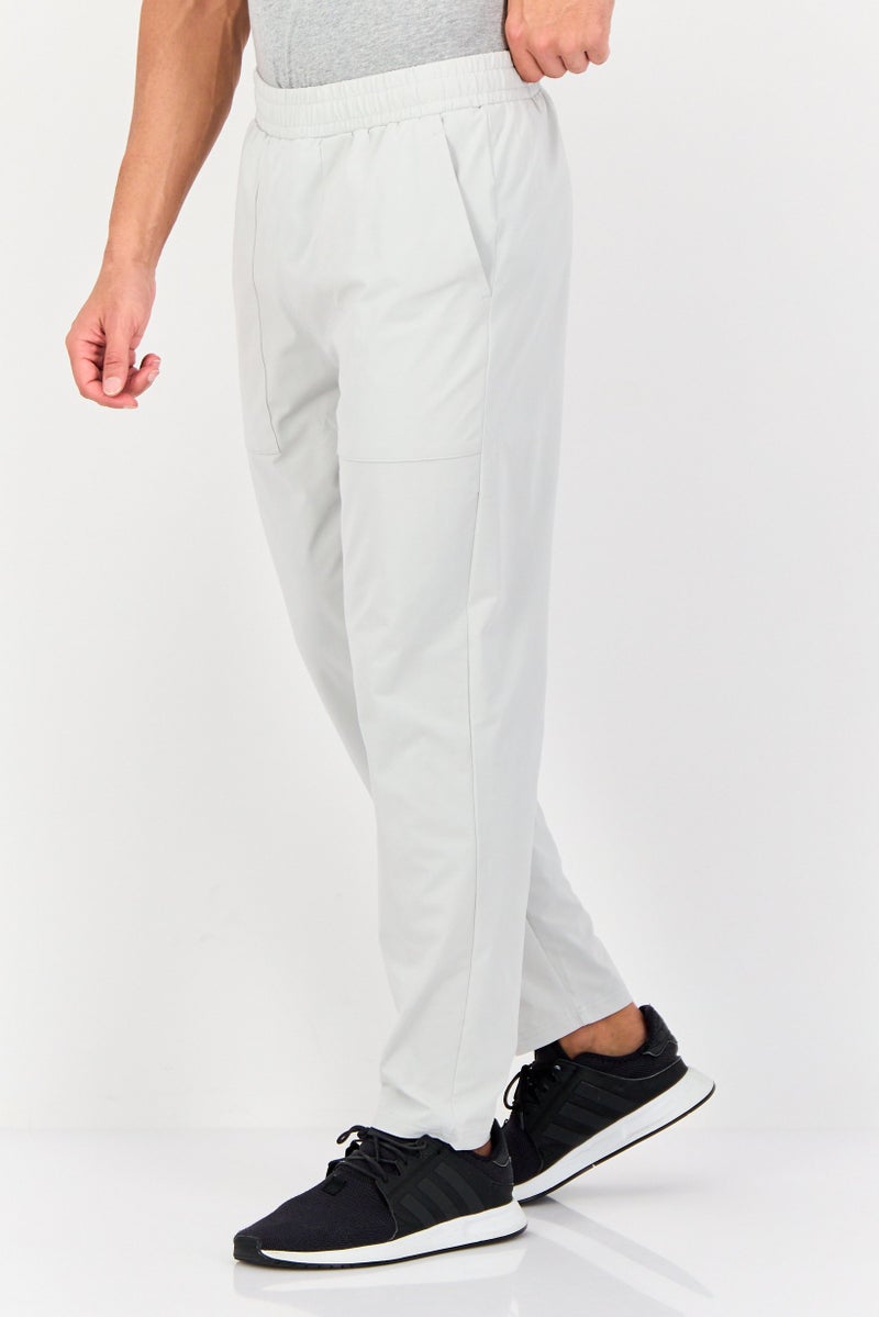 RBX Men Sportswear Fit Plain Outdoor Trackpants, Light Grey  - Image 2