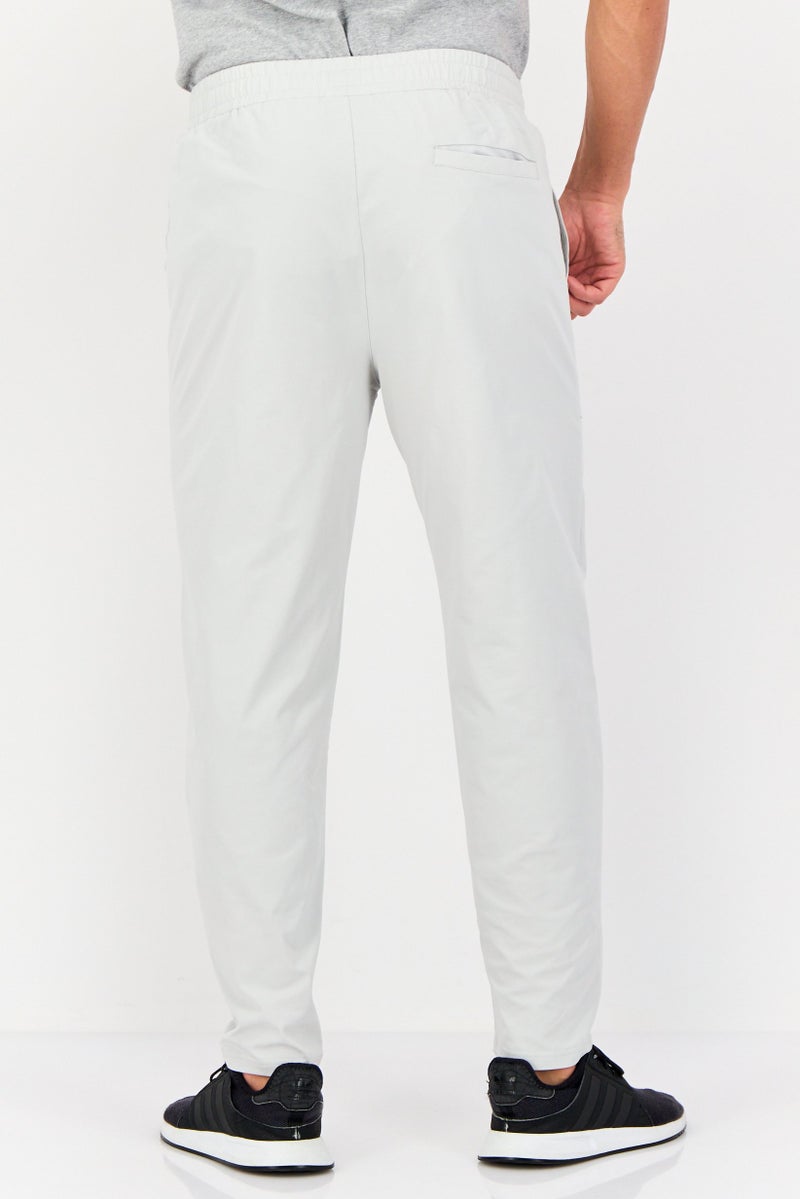 RBX Men Sportswear Fit Plain Outdoor Trackpants, Light Grey  - Image 3
