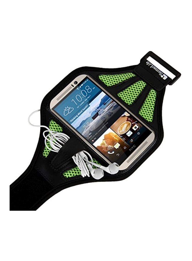 NIBEMINENT Armband Case Cover For HTC One M9/M8/Desire Eye/HTC/BLU Vivo Air Green/Black - Image 3