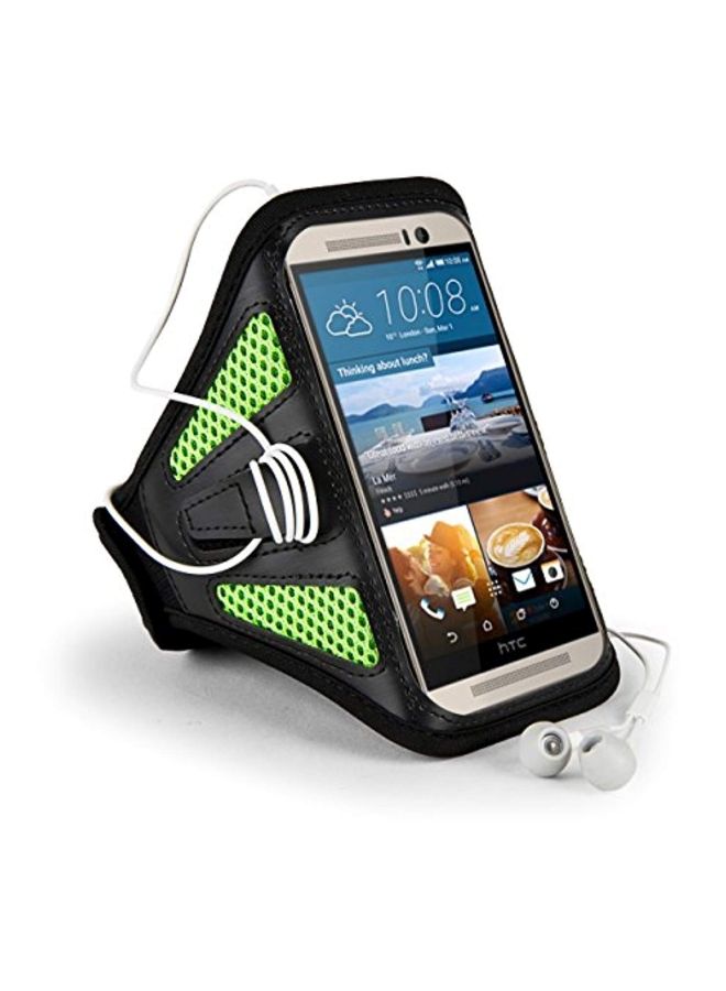 NIBEMINENT Armband Case Cover For HTC One M9/M8/Desire Eye/HTC/BLU Vivo Air Green/Black - Image 2