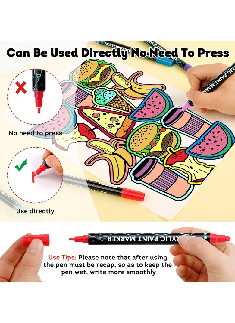 Generic Creative Kids DIY Graffiti Pajamas Homewear Set Colour Your Own Sleepwear Pyjamas for Boys & Girls Rocket Pattern  - Image 3