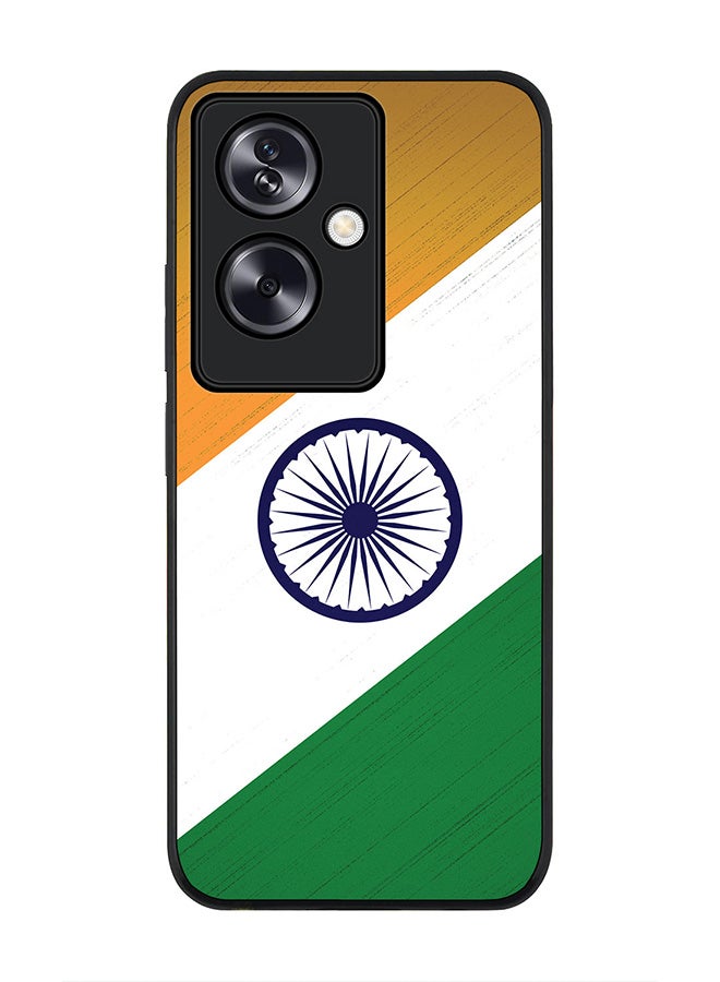 Stylizedd Rugged Black Edge Case for OnePlus Nord N30 SE, Slim fit Soft Case Flexible Rubber Edges Anti Drop TPU Gel Thin Cover - Flag Of India - Image 1
