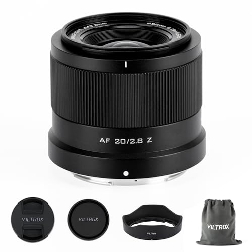 VILTROX عدسة VILTROX 20mm F2.8 f/2.8 AF لنظام تركيب نيكون Z، عدسة بزاوية واسعة مع تركيز تلقائي متوافقة مع كاميرات نيكون Z Z8 Z9 Z6 Z7 Z6 II Z7II Z5 Z5II ZFC Z30 - Image 1