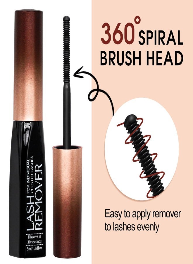 Miuffue مزيل رموش ميؤفي العميق لتنظيف الرموش، مزيل لاصق الرموش الفردية، إزالة سريعة خلال 15 ثانية، مكونات آمنة، خالي من التجارب على الحيوانات، 0.17 أونصة سائلة - Image 5