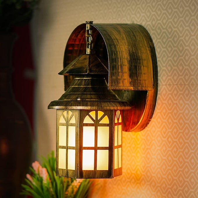 VOILA WALL LAMP FOR LIVINGROOM NIGHT CFL INCANDESCENT LED WALL LIGHT DECORATIVEAC CAST IRON COPPER