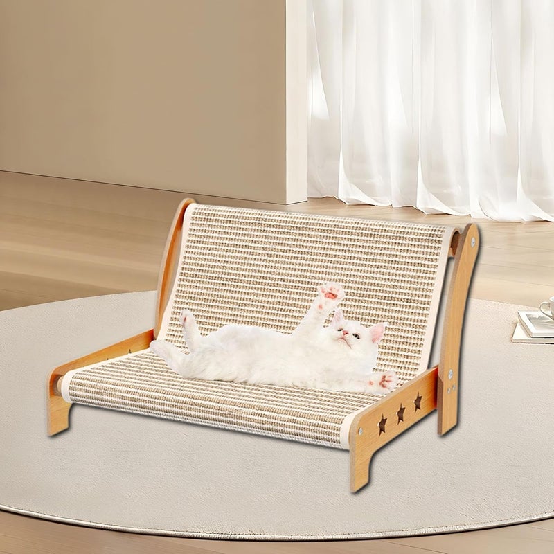 Cat Sisal Scratching Board Recliner Sofa Kitten Chair Toy Accessories Wear Resistant Lightweight Reusable Multipurpose, Size S - Image 5