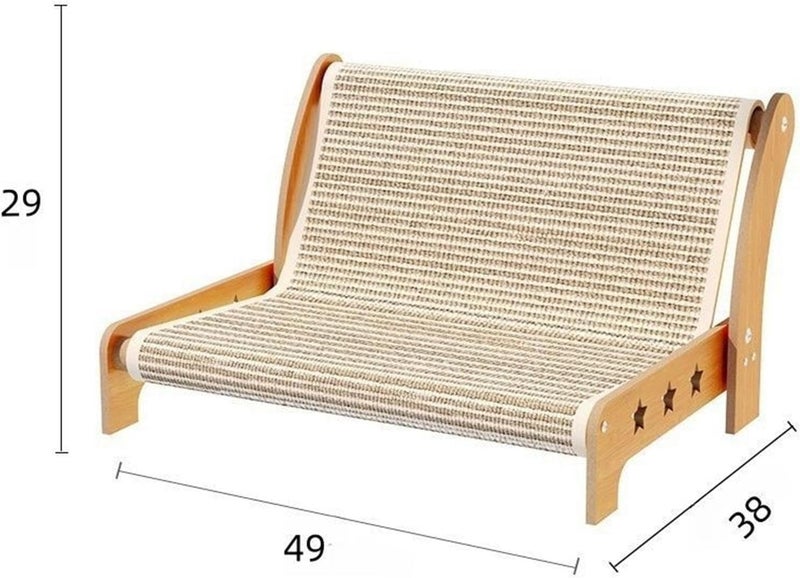 Cat Sisal Scratching Board Recliner Sofa Kitten Chair Toy Accessories Wear Resistant Lightweight Reusable Multipurpose, Size S - Image 3
