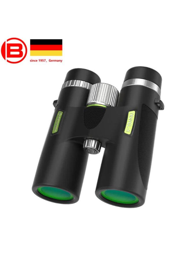 Bresser German Boshide New Voyager 10x42 High Definition High Power Low Light Night Vision Concert Portable Travel Smartphone Compatible Binoculars - Image 4