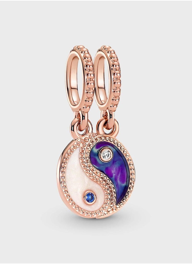 PANDORA - Splittable Yin & Yang Sparkling Dangle Charm - Image 1