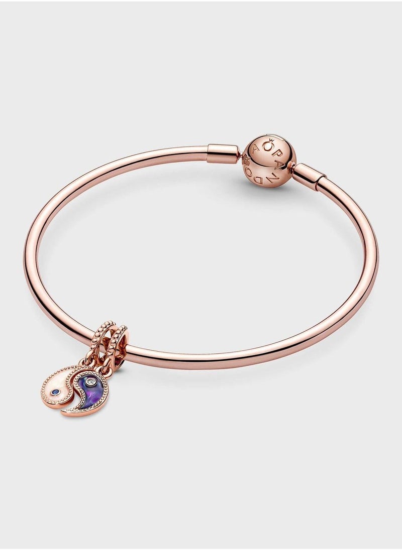 PANDORA - Splittable Yin & Yang Sparkling Dangle Charm - Image 1