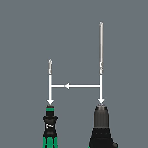 Wera ويرا - 5059298001 KK 40 مجموعة مفك براغي مع حافظة بت 3 1/2 بوصة، 7 قطع - Image 5