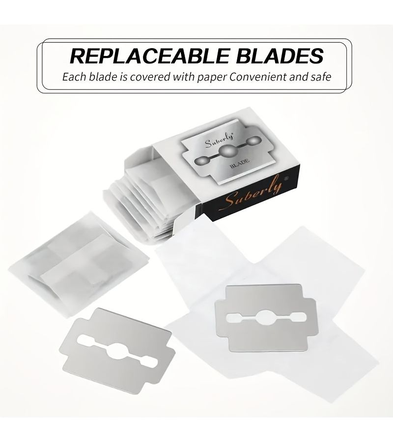 80 Pieces Stainless Steel Foot File Blades Sharp Callus Remover Replacement Blades For Pedicure And Foot Care With Clear Storage Box 10 Blades Per Set Easy Travel Accessory - Image 3