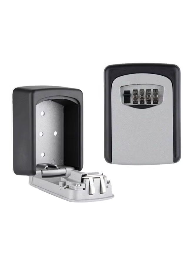 Key Storage Safe Black/Silver 12.2x8.8x4cm - Image 1