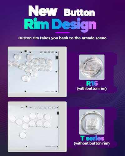 Sehawei Haute42 Arcade Stick R16 All-Button Arcade Controller 16Keys for PC/Ps3/Ps4/Switch/Steam,Fight Stick for Fighting Games with Custom RGB & Turbo Functions & Hot Swap - Image 3