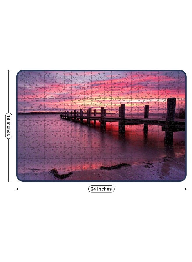 Webby The Bridge Landscape at Sunrise Jigsaw Puzzle, 500 Pieces - Image 5