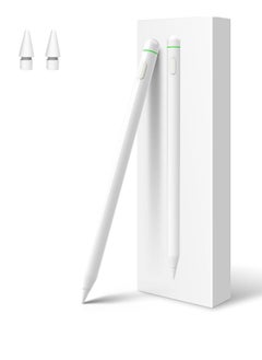 Generic Stylus Pen for iPad 2018-2024 Magnetic Fast Charging 2x with Tilt Sensitivity and Palm Rejection Compatible Air 5th 3rd Gen Pro 11/12.9 Mini 5/6 10-6 Classic White  - Image 1