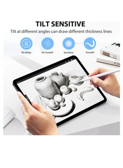 Generic Stylus Pen for iPad 2018-2024 Magnetic Fast Charging 2x with Tilt Sensitivity and Palm Rejection Compatible Air 5th 3rd Gen Pro 11/12.9 Mini 5/6 10-6 Classic White  - Image 4