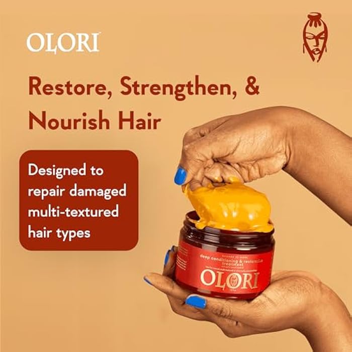 Olori Deep Conditioner for Dry Damaged Hair | Deep Conditioner for Black Women | Hydrating Treatment with African Palm Kernel Batana Oil | Intense Mask for Curly & Textured Hair - Image 4