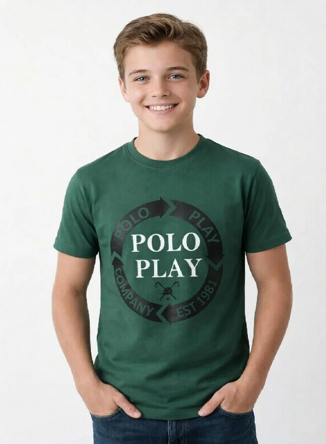 Polo Play Teen Boys Graphic Logo T-Shirt
