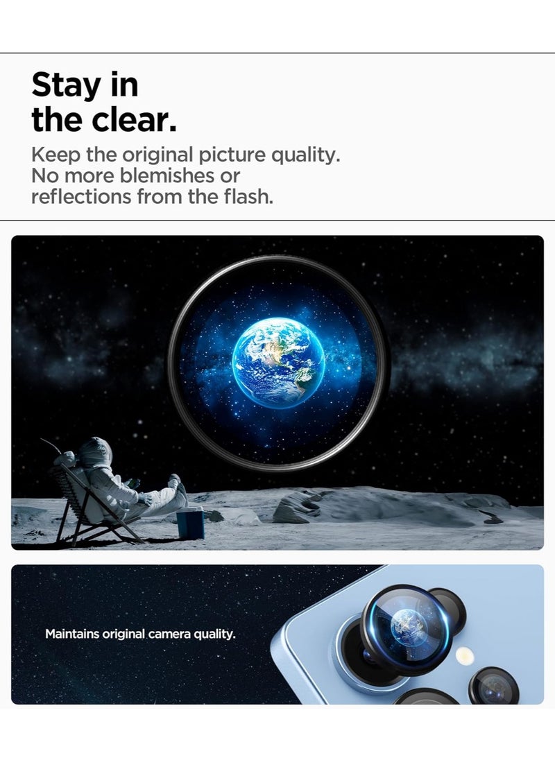 Spigen - GLAStR EZ-Fit Optik PRO HD Samsung Galaxy S25 ULTRA Camera Lens Protector [2 PACK] - Black - Image 1
