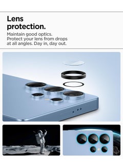 Spigen GLAStR EZ-Fit Optik PRO HD Samsung Galaxy S25 ULTRA Camera Lens Protector [2 PACK] - Black  - Image 4
