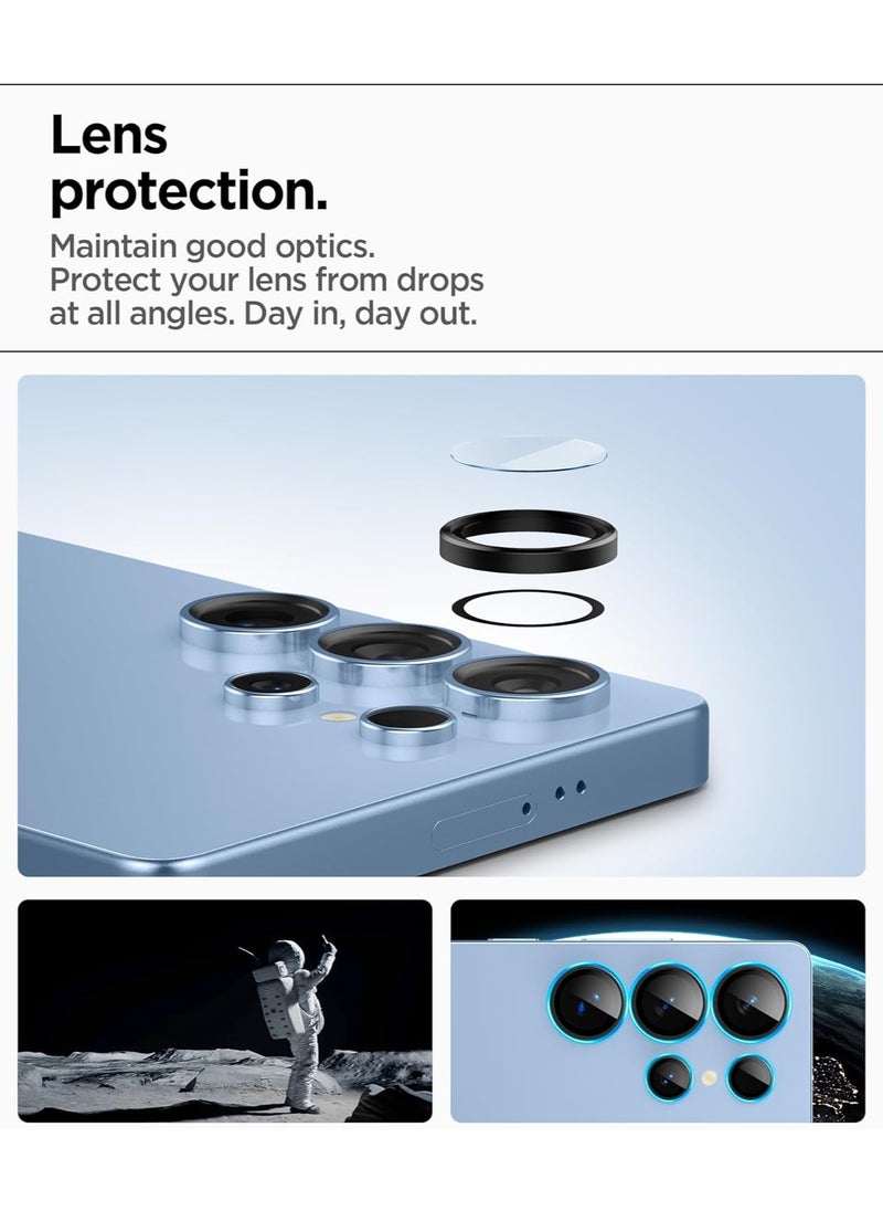 Spigen - GLAStR EZ-Fit Optik PRO HD Samsung Galaxy S25 ULTRA Camera Lens Protector [2 PACK] - Black - Image 1
