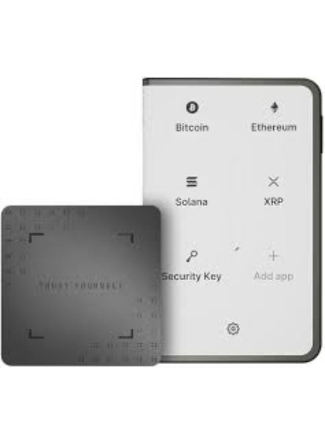ليدجر لجر محفظة Stax للأجهزة | شاشة لمس منحنية 3.7 بوصة  مفتاح استعادة غلاف مغناطيسي وأغطية RFID، محفظة العملات الرقمية الأكثر أمانًا لحماية البيتكوين، اتصال بلوتوث، شحن لاسلكي + منفذ USB-C، أكثر من 5000 عملة ورموز NFT، متوافقة مع iOS وAndroid - Image 2