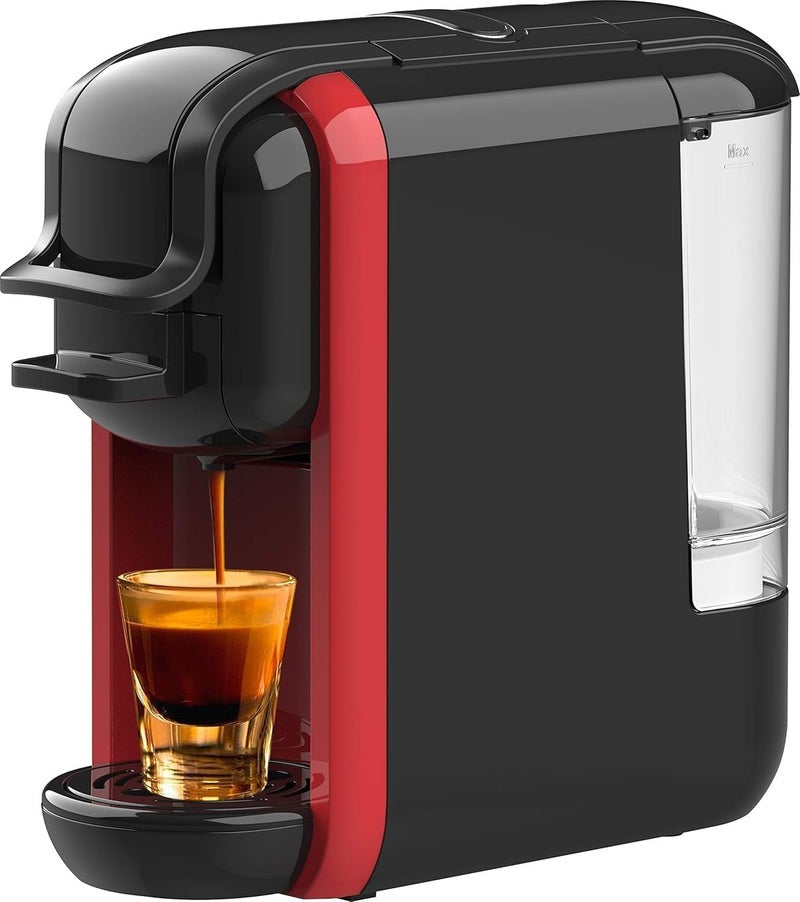 KLIKONIX 1450W 3-in-1 Multifunction Espresso Capsule Coffee Machine, 600 ml Capacity, Black - Image 1